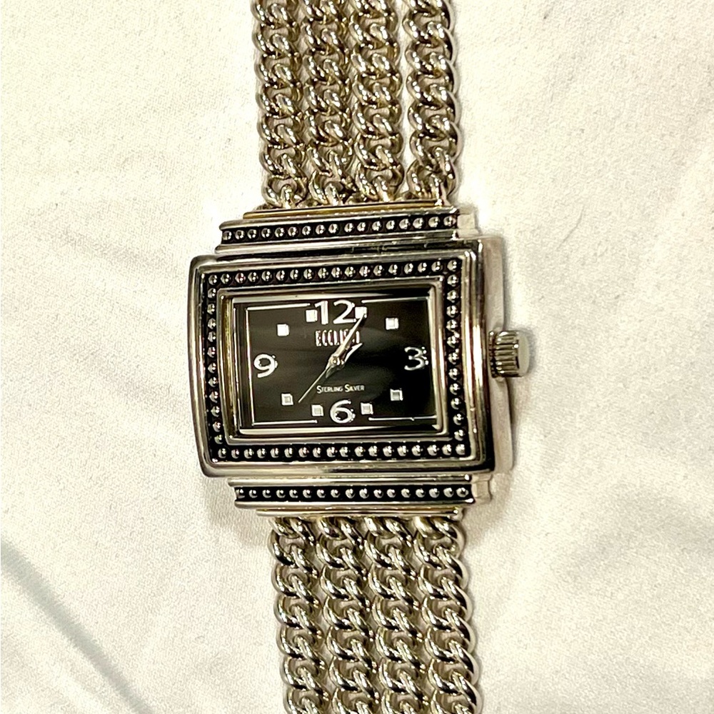Ecclissi Analog Wristwatch 4 chains bracelet, 6” wrist size, Japan quartz  -1